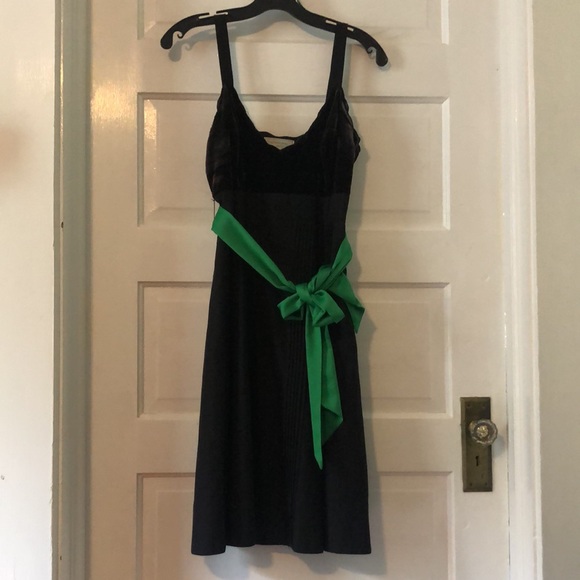 Anthropologie / Moulinette Soeurs Black A-Line Dress with Velvent Bodice Sz 2 - Picture 8 of 10